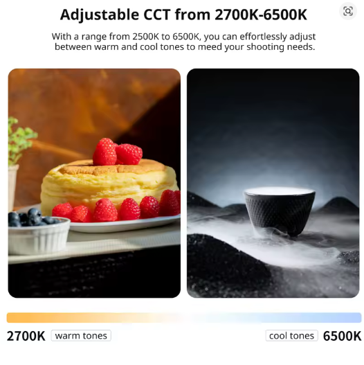 Ulanzi UA12 12W Tubo de ar inflável luz 2700K-6500K Varinha de luz bicolor Vara de luz de bolso com suporte magnético para livestream