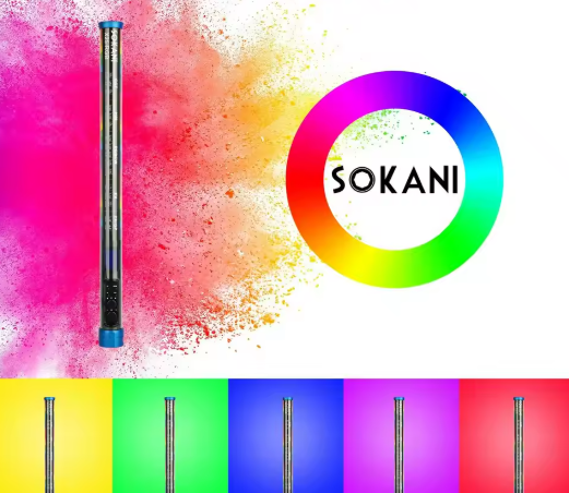 Sokani X25 RGB LED luz de vídeo tubo portátil varinha vara fotografia iluminação 3000mAh controle de aplicativo para YouTube Tiktok