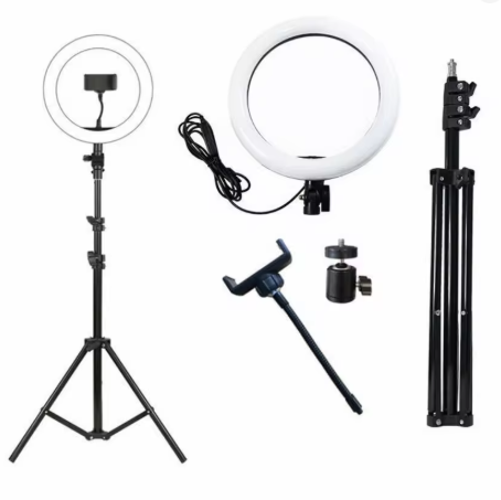 Luz Ring Light 8 Pol + Tripé De Mesa + Suporte Para Celular Anel de luz 20cm + tripé de mesa!