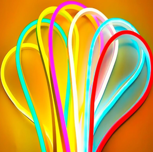 Fita de LED Mangueira Neon 5M IP65 Flexível Com ou Sem Fonte