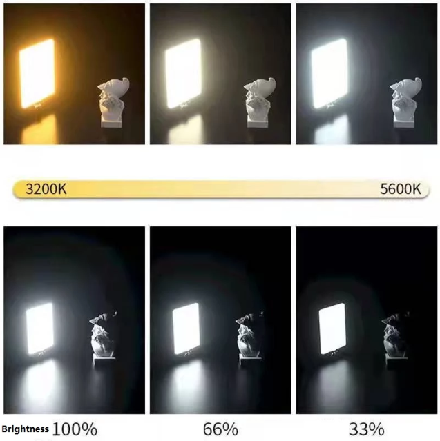 Luz de Gravação Aérea/ Preenchimento de 6 Polegadas/LUZ VIVA com 4 Filtros de Cor, para Foto e Vídeo,120 LEDs, USB