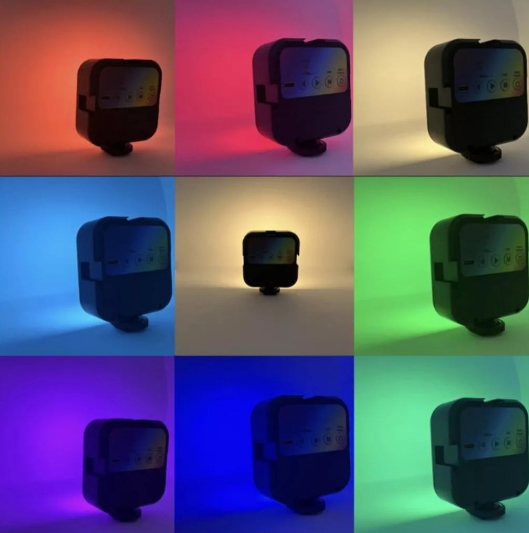 Luz De Led Para Câmera, Filmadora E Tripé Modelo MLG-106 Da Tomate Portátil Iluminação RGB Suas Fotos Com Mais Autenticidade