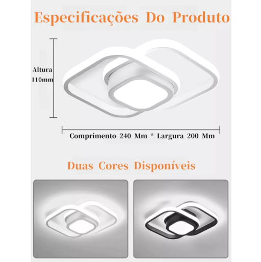 3 Cores Moderna Lâmpada De Teto Led 3 Em 1 Lustre Para Quarto , Sala De Estar , Escritório , Corredor , Cozinha 110V/220