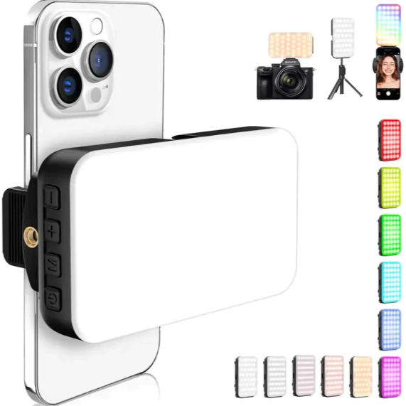 Luz De Preenchimento Rgb Mobile Para Câmera Tablet Celular lc-88 lucacell Suave Luz , Mini Portátil Bolso