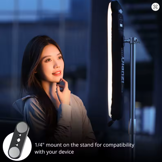 Ulanzi UA12 12W Tubo de ar inflável luz 2700K-6500K Varinha de luz bicolor Vara de luz de bolso com suporte magnético para livestream
