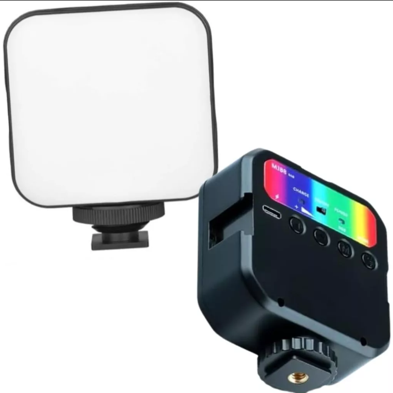 Luz De Led Para Câmera, Filmadora E Tripé Modelo MLG-106 Da Tomate Portátil Iluminação RGB Suas Fotos Com Mais Autenticidade